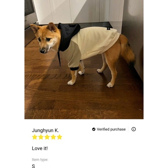 Spark paws Super Soft red,white,blue dog hoodie size Med/small- does stretch - Picture 4 of 7